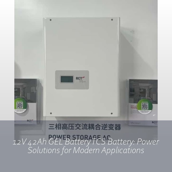 12V 42Ah GEL Battery TCS Battery: Power Solutions for Modern Applications
